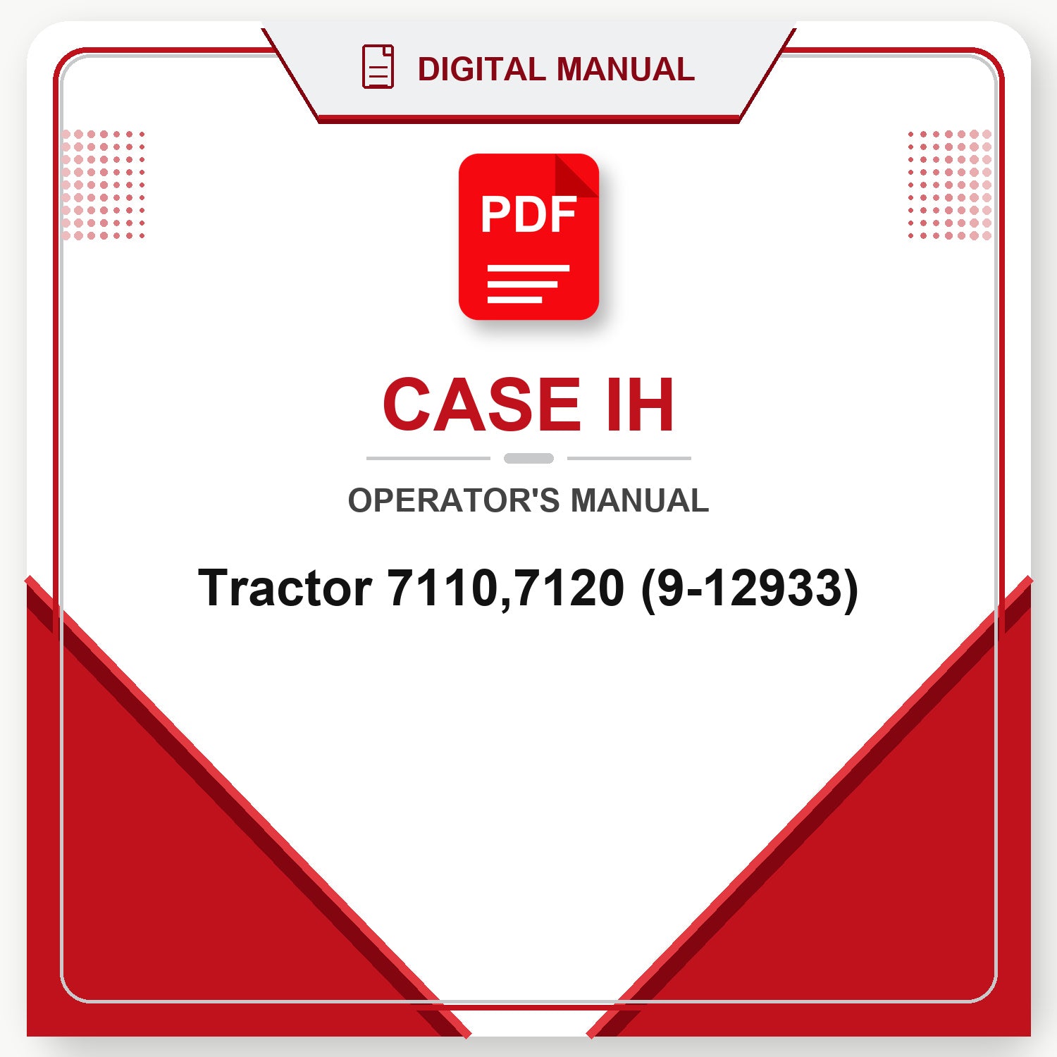 Case IH Tractor 7110,7120 Operator's Manual (9-12933)