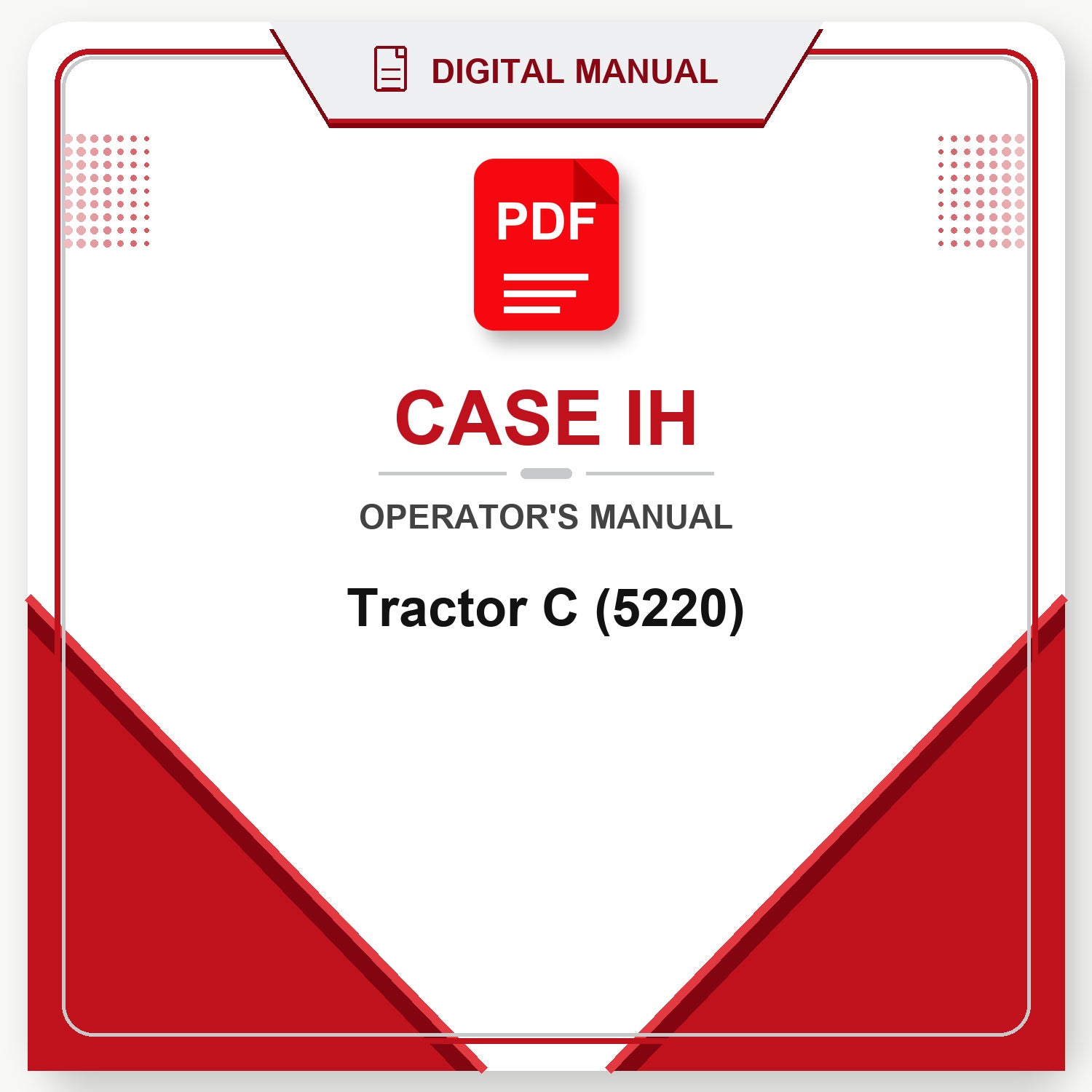 Case IH Tractor C Operator's Manual (5220)