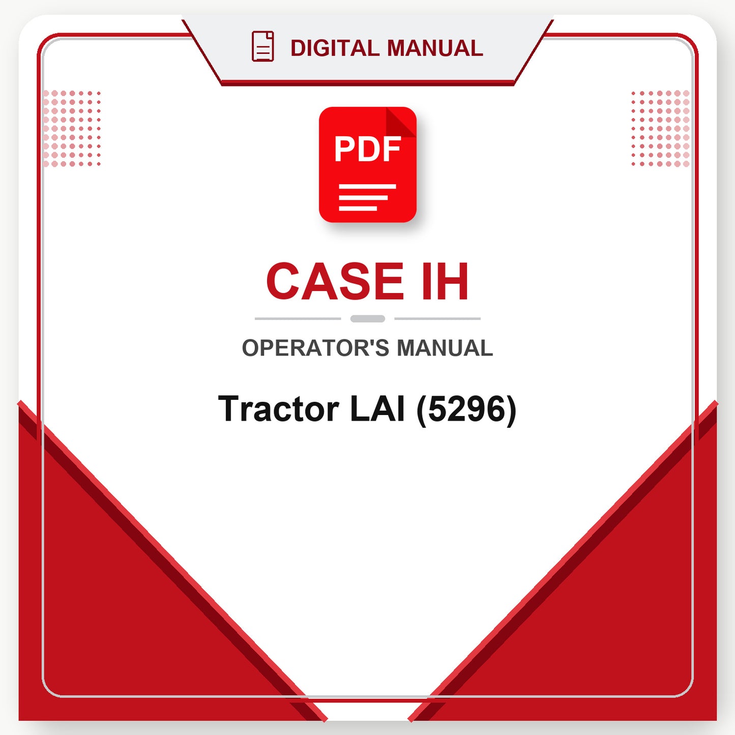Case IH Tractor LAI Operator's Manual (5296)
