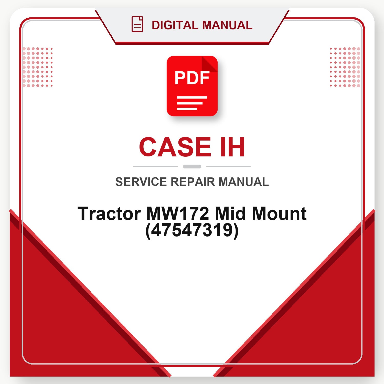 Case IH Tractor MW172 Mid Mount (47547319)