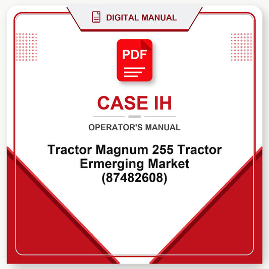 Case IH Tractor Magnum 255 Tractor Ermerging Market Operator's Manual (87482608)