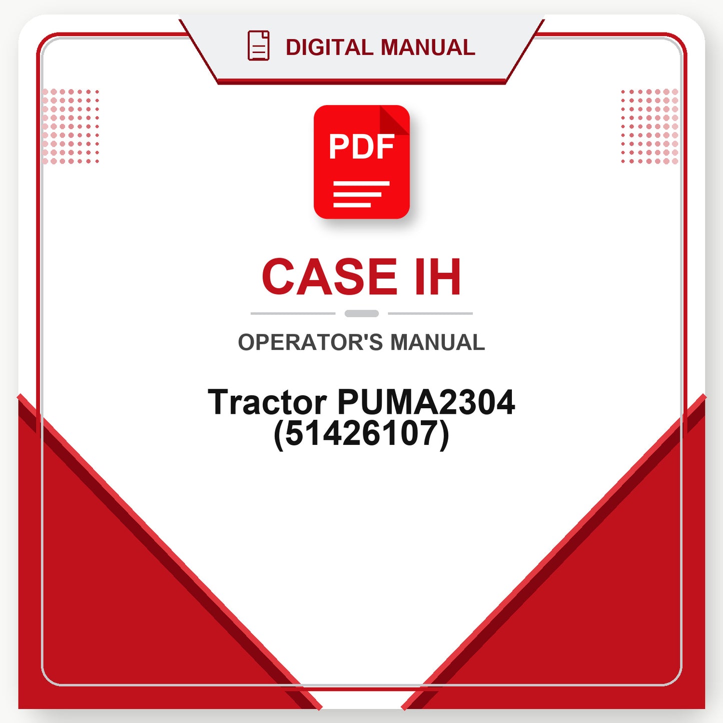 Case IH Tractor PUMA2304 Operator's Manual (51426107)