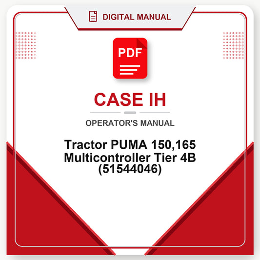 Case IH Tractor PUMA 150,165 Multicontroller Tier 4B Operator's Manual (51544046)