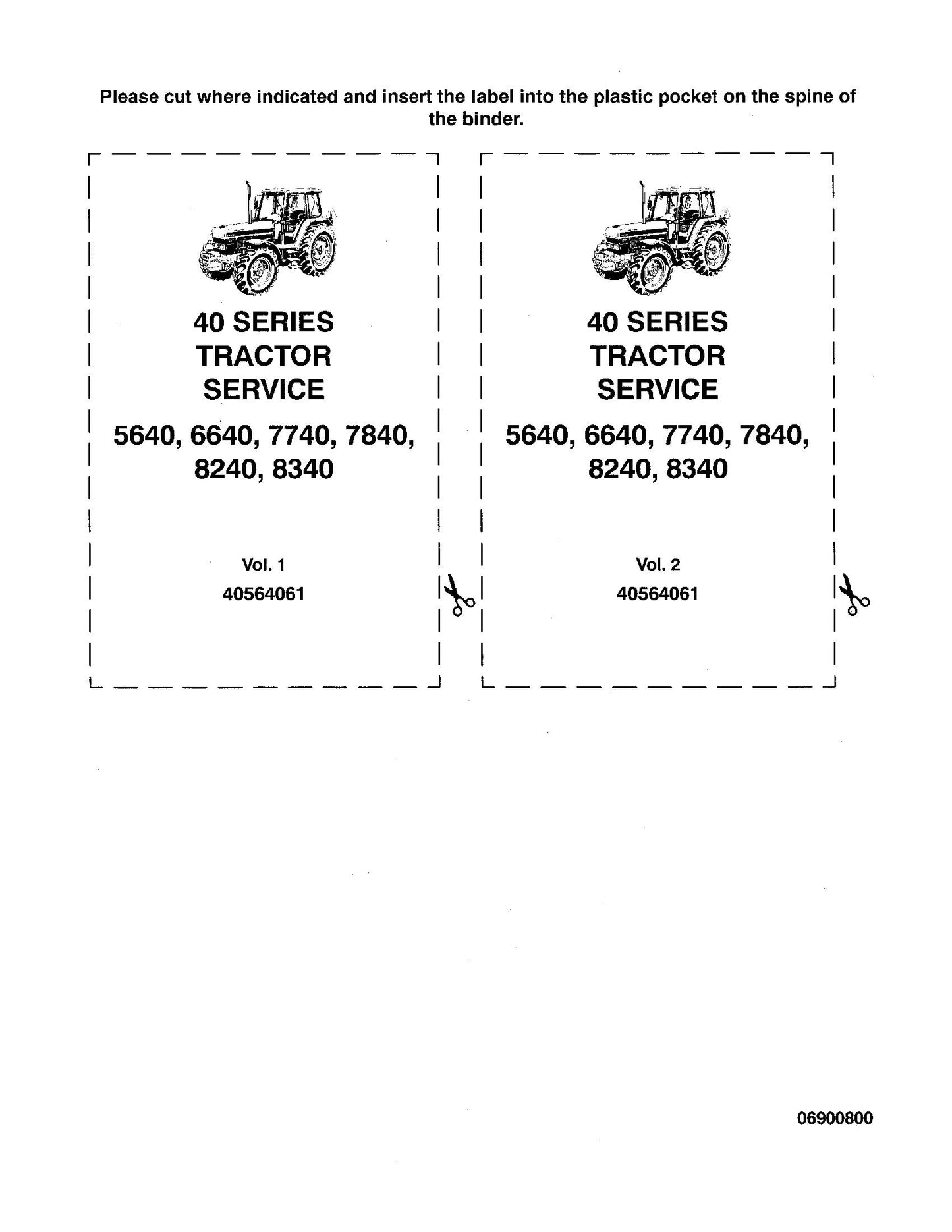 New Holland FORD40 SERIES Tractor Service Manual (40564061)