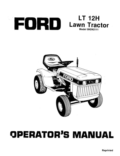 Ford LT 12H Lawn Tractor Operator's Manual (42001212)