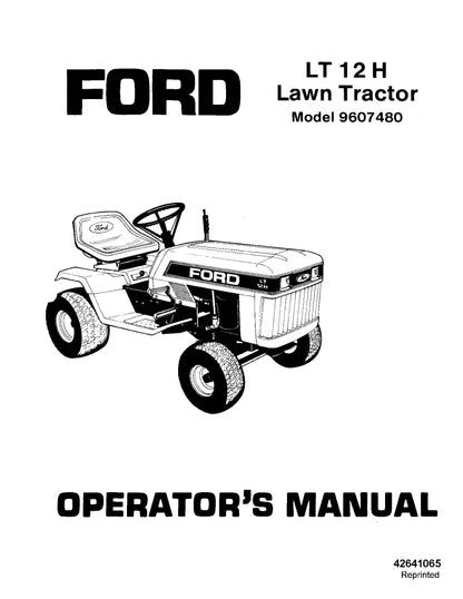 Ford LT12H Lawn Tractor Operator's Manual (42641065)