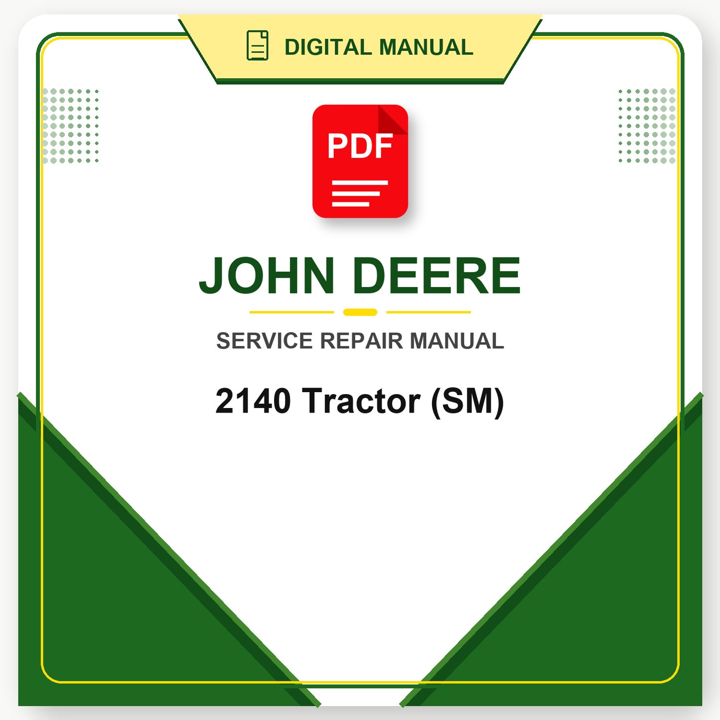 John Deere 2140 Tractor Service Manual (SM)