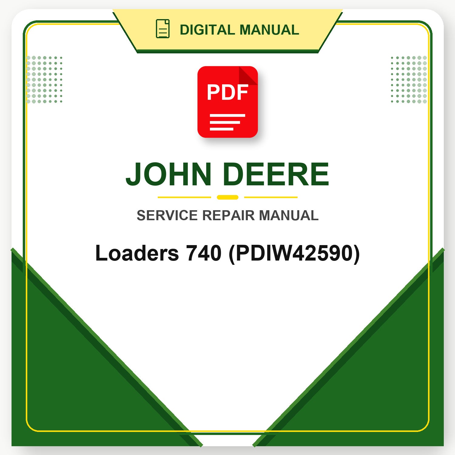 John Deere Loaders 740 Technical Manual (PDIW42590)