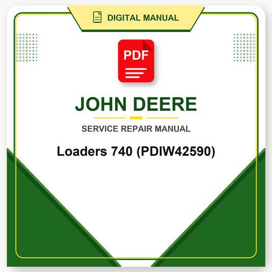 John Deere Loaders 740 Technical Manual (PDIW42590)