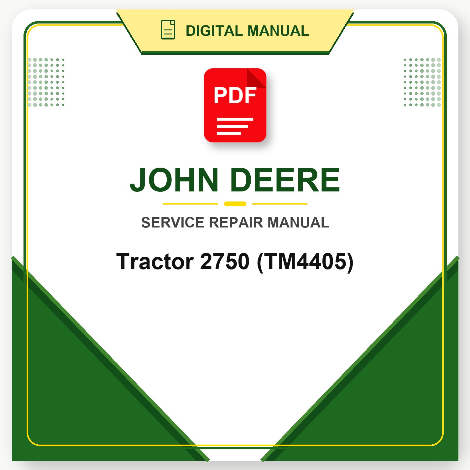 John Deere Tractor 2750 Technical Manual (TM4405)
