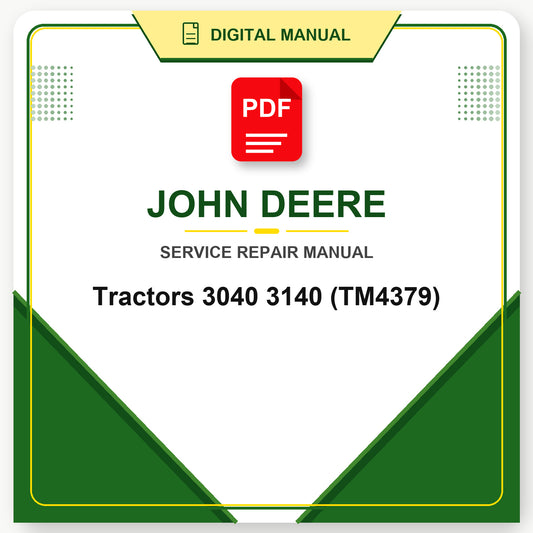 John Deere Tractors 3040 3140 Technical Manual (TM4379)