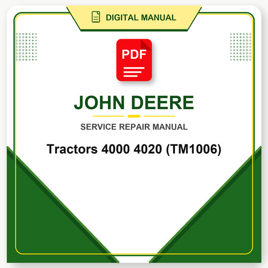 John Deere Tractors 4000 4020 Technical Manual (TM1006)