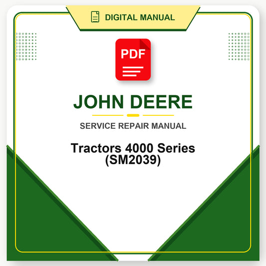 John Deere Tractors 4000 Series Service Manual (SM2039)