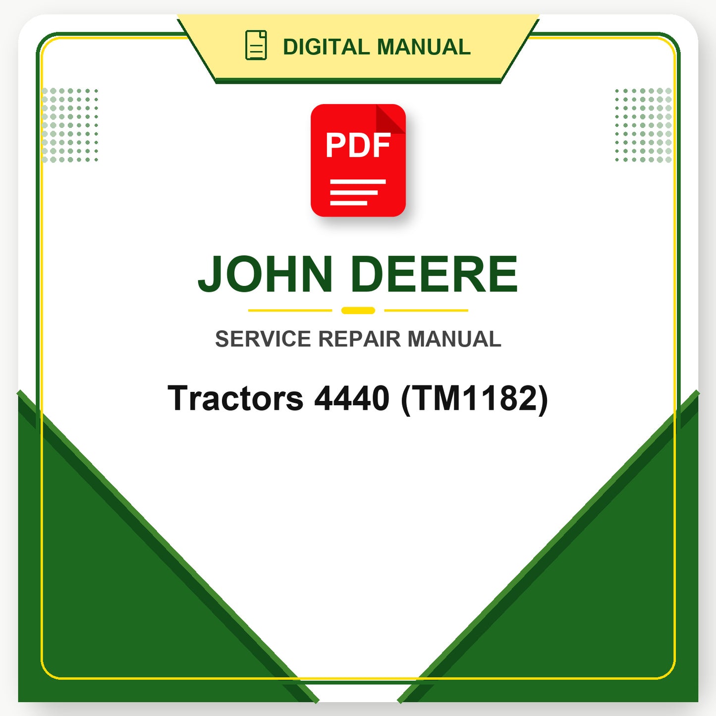 John Deere Tractors 4440 Technical Manual (TM1182)