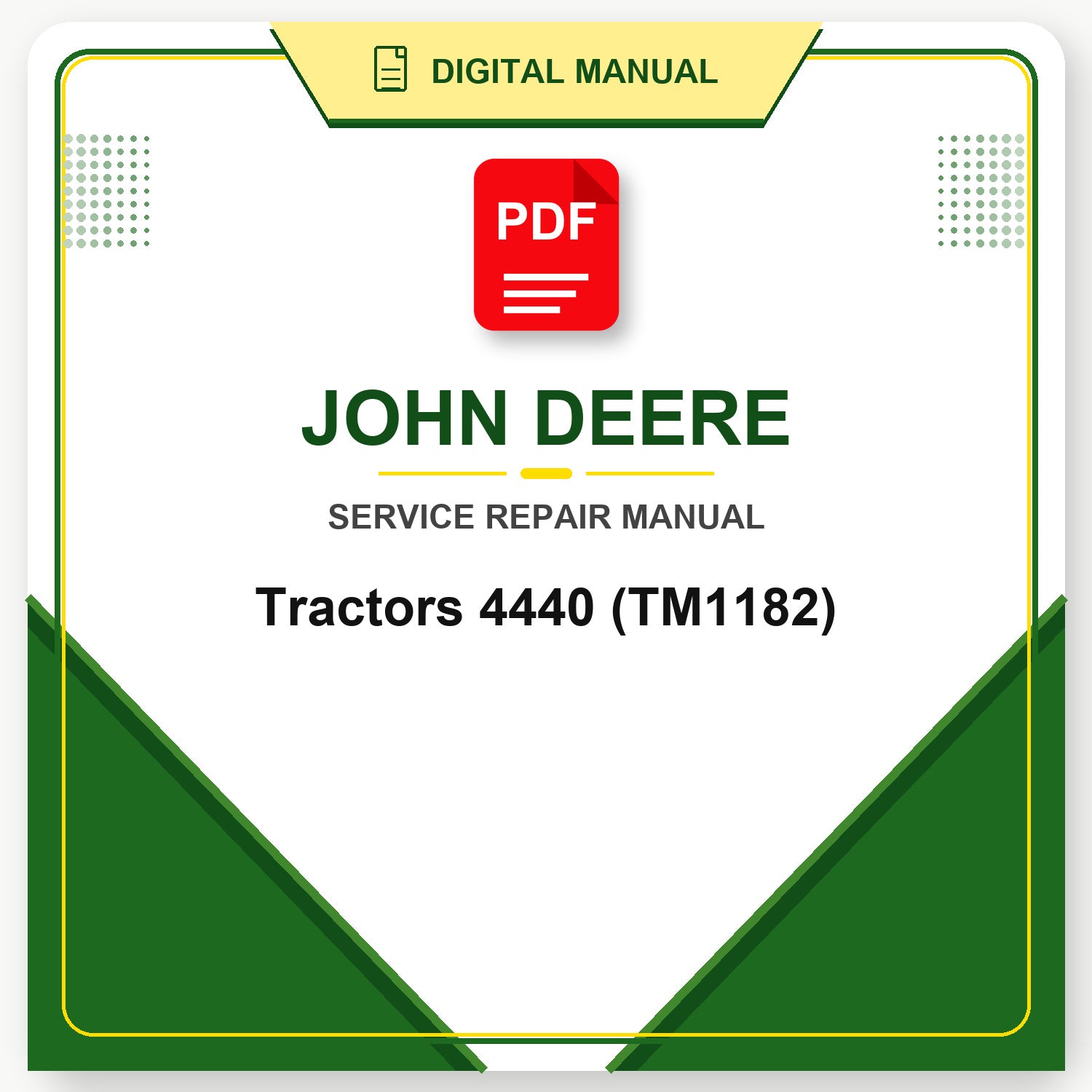 John Deere Tractors 4440 Technical Manual (TM1182)