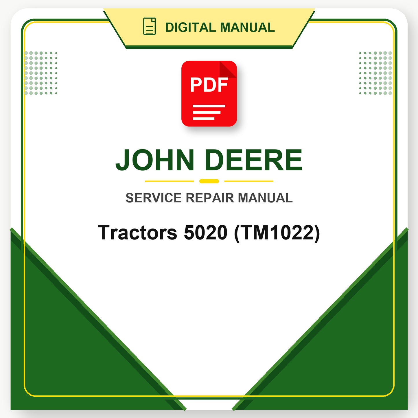 John Deere Tractors 5020 Technical Manual (TM1022)