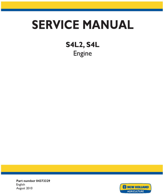 New Holland S4L2, S4L Engine Service Repair Manual 84373329