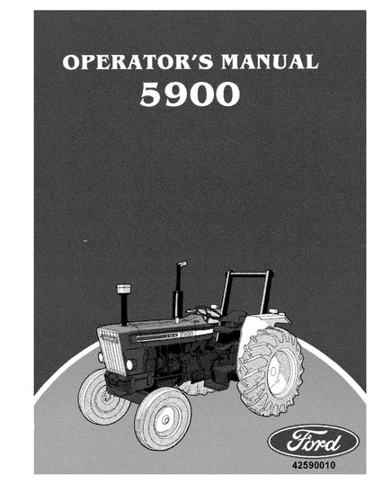 Ford 5900 Tractor Operator's Manual (42590010)