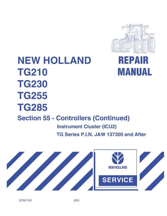 New Holland TG210 TG230 TG255 TG285 Tractor Service Manual (87367128)
