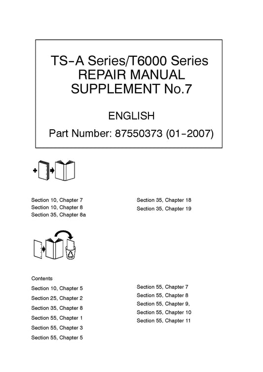 New Holland TS-A Series T6000 Tractor Service Manual (87550373)