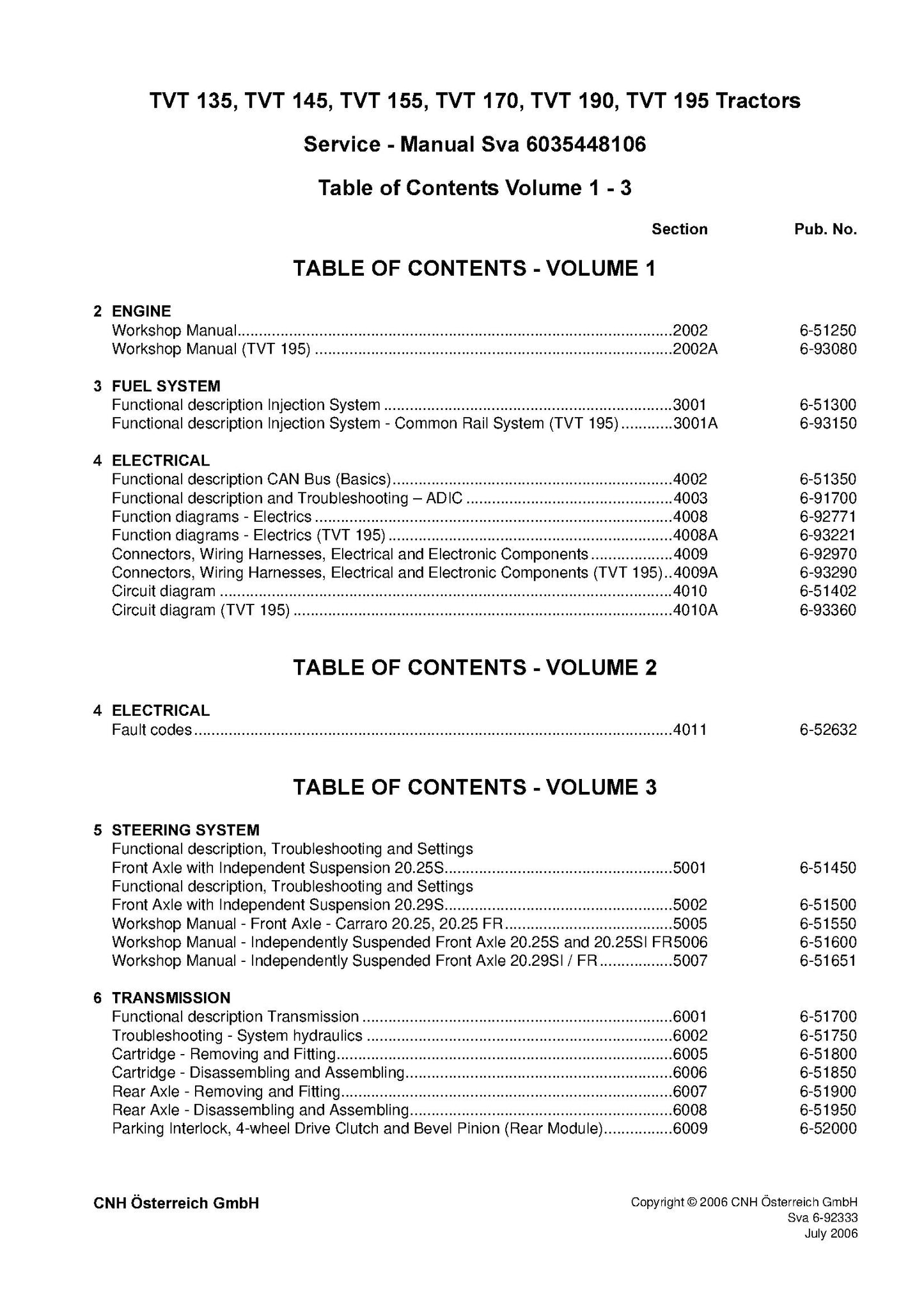 New Holland TVT 135 145 155 170 190 195 Tractor Service Manual (6035448106)