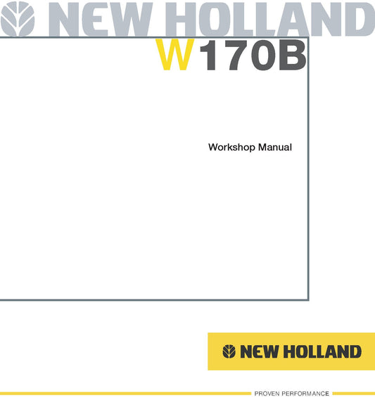 New Holland W170B Service Repair Manual 87614924