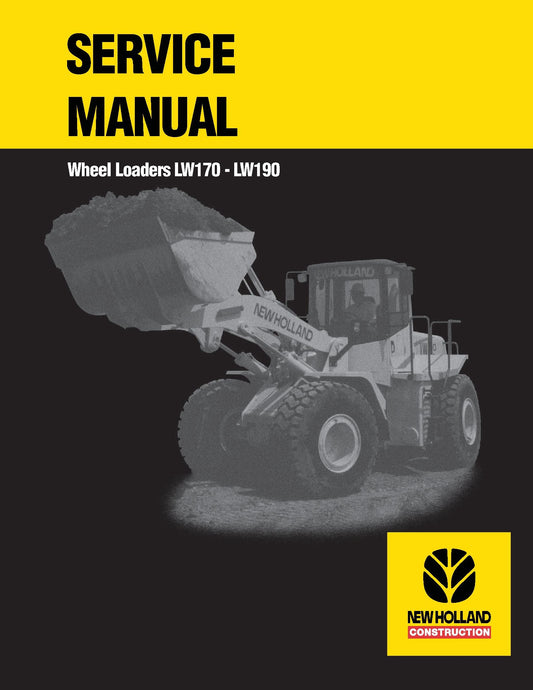 New Holland Wheel Loaders LW170 - LW190 Service Repair Manual 75131016