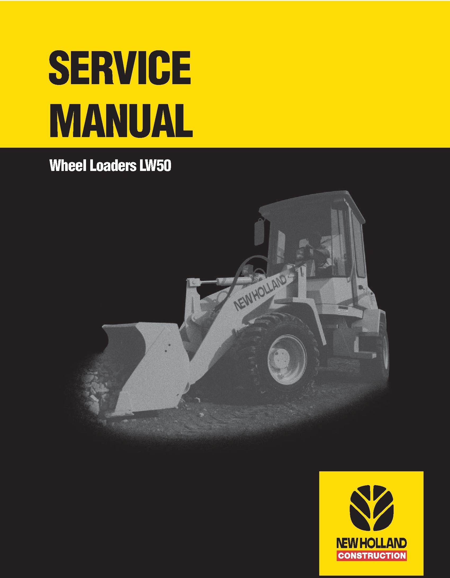 New Holland Wheel Loaders LW50 Service Repair Manual 73179329