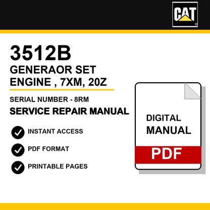 Caterpillar 3176 Diesel Truck Engine Serial Number - 7XM /7LG Service Repair Manual