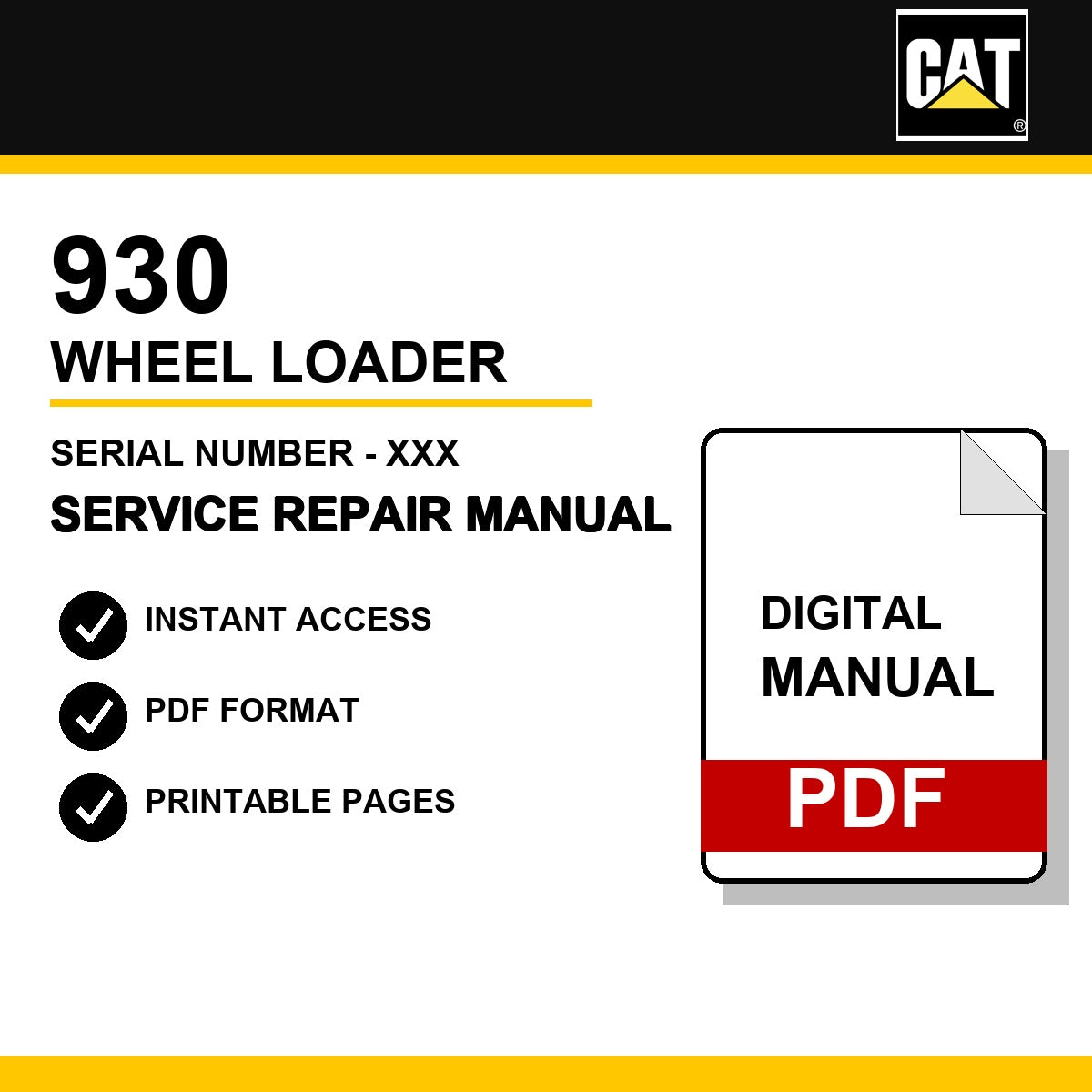 Caterpillar 262C2 Skid Steer Loader Small Serial Number - XXX Service Repair Manual