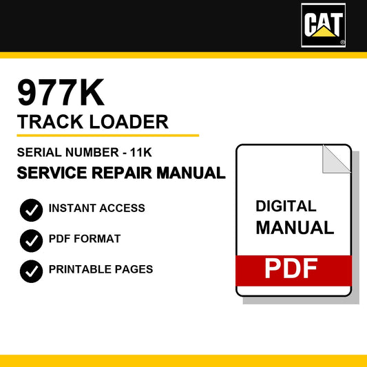 Caterpillar 977K Track Loader Serial Number - 11K Service Repair Manual
