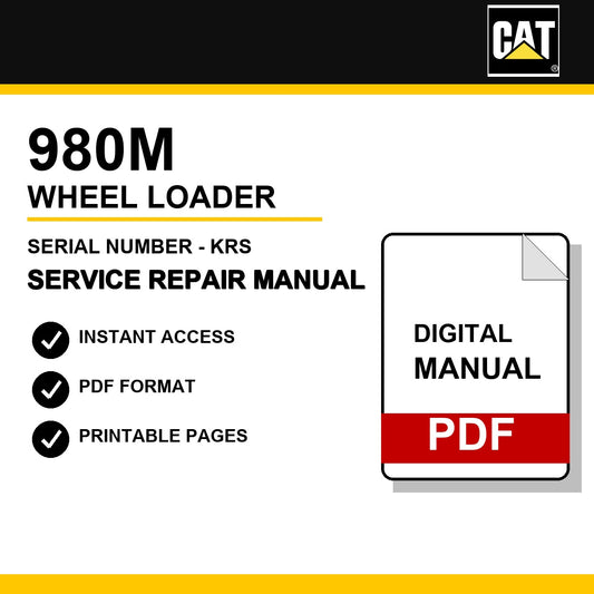 Caterpillar 980M Wheel Loader Serial Number - KRS Service Repair Manual