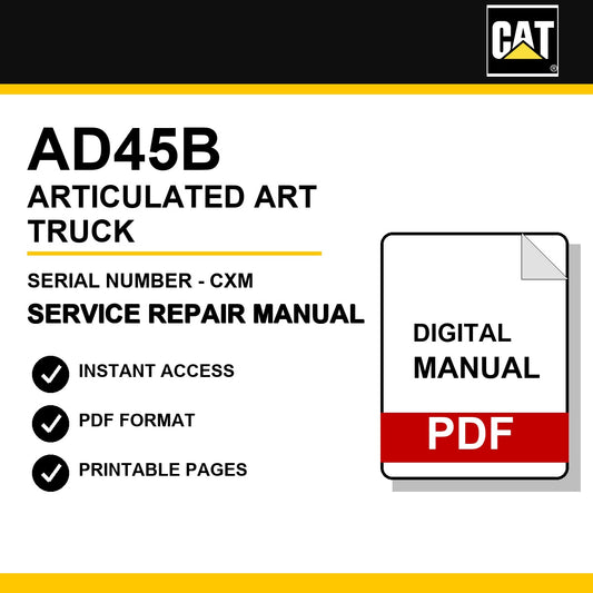 Caterpillar AD45B Articulated Art Truck Serial Number - CXM Service Repair Manual