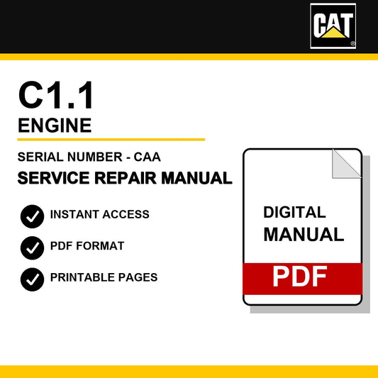 Caterpillar C1.1 Engine Serial Number - CAA Service Repair Manual