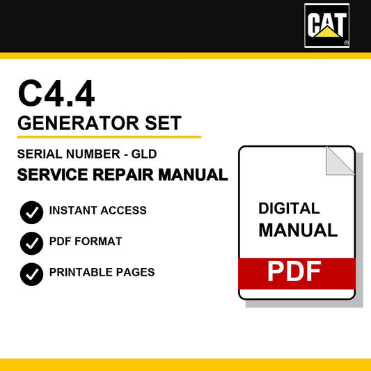 Caterpillar C4.4 Generaotr Set Engine Serial Number - GLD Service Repair Manual