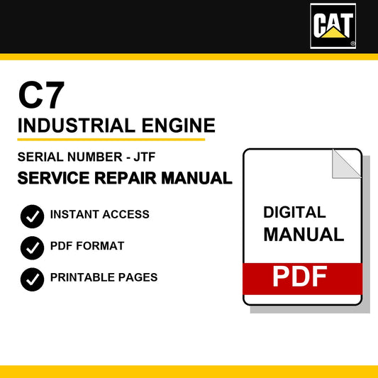 Caterpillar C7 Industrial Engine Serial Number - JTF Service Repair Manual