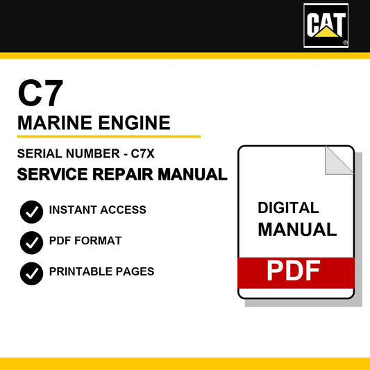 Caterpillar C7 Marine Engine Serial Number - C7X Service Repair Manual