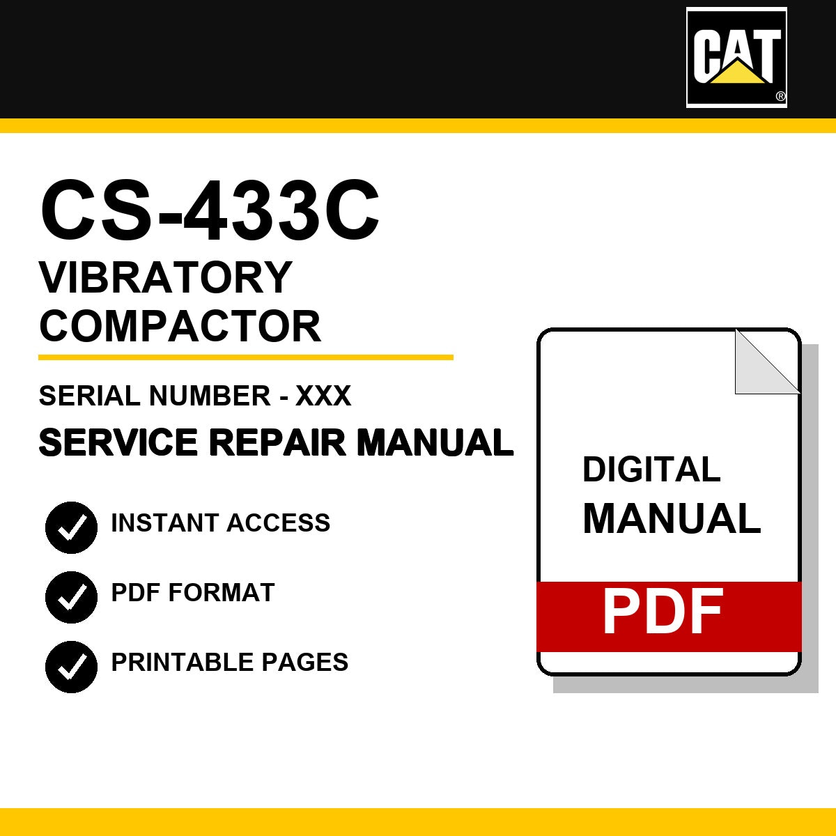 Caterpillar 262C2 Skid Steer Loader Small Serial Number - XXX Service Repair Manual