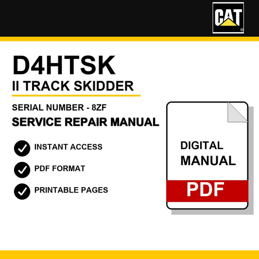 Caterpillar D4HTSK II Track Skidder Serial Number - 8ZF Service Repair Manual