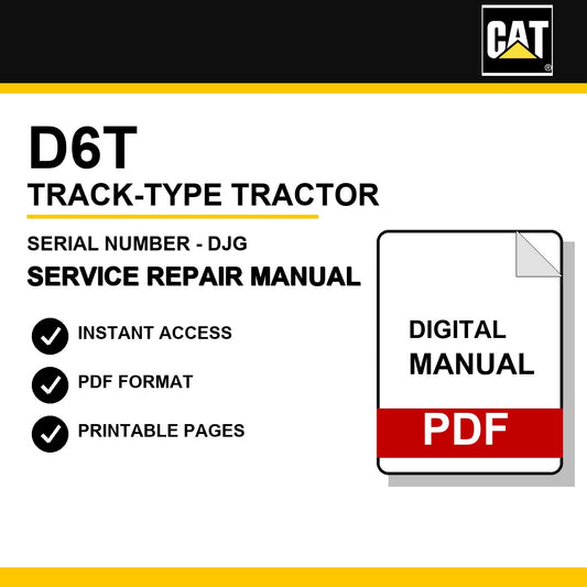 Caterpillar D6T Track-Type Tractor Serial Number - DJG Service Repair Manual