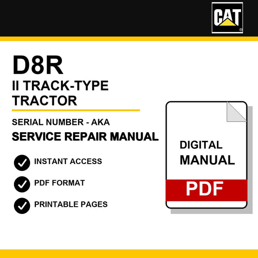 Caterpillar D8R II Track-Type Tractor Serial Number - AKA Service Repair Manual