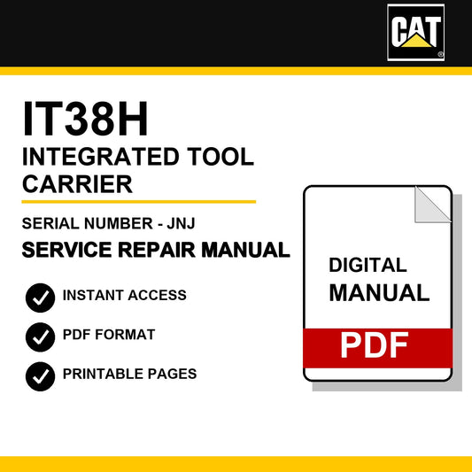 Caterpillar IT38H Integrated Tool Carrier Serial Number - JNJ Service Repair Manual