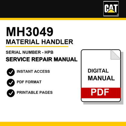 Caterpillar 3054E Industrial Engine Serial Number - 304 Service Repair Manual